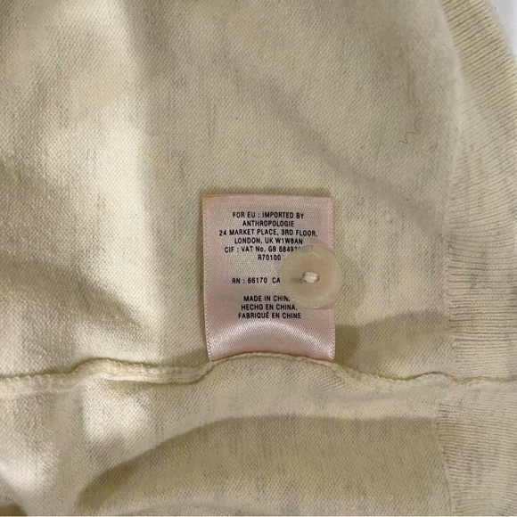 Sparrow Cashmere lace sleeved sweater cream color | Size SP - Picture 5 of 6